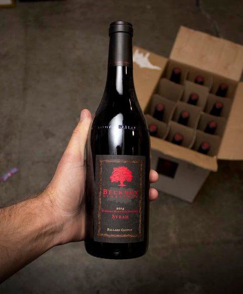 Beckmen Syrah wine bottle