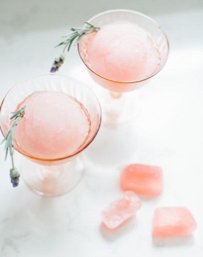 Rose wine slushies