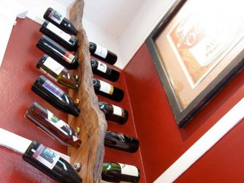 Wooden wine rack