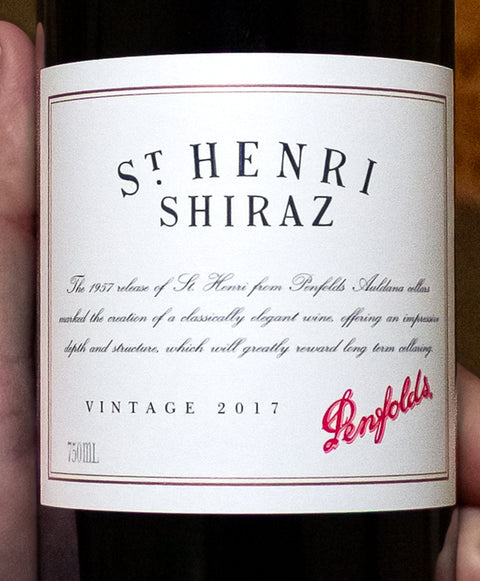 Penfolds Shiraz St. Henri South Australia 2017 Wine - Last Bottle