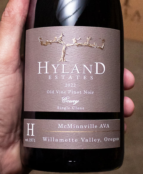 Hyland Estates Pinot Noir Coury Clone McMinnville 2022 Wine - Last Bottle