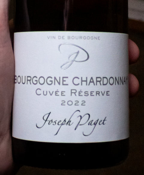 Joseph Paget Chardonnay Cuvée Réserve Bourgogne 2022 Wine - Last Bottle