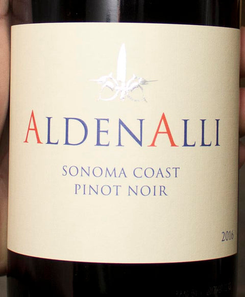 Aldenalli Pinot Noir Sonoma Coast 2016 Wine - Last Bottle