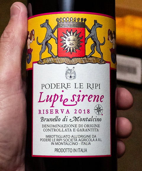 Podere le Ripi Lupi e Sirene Brunello di Montalcino Riserva 2018 Wine - Last Bottle